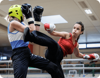 Анастасія на тренуванні