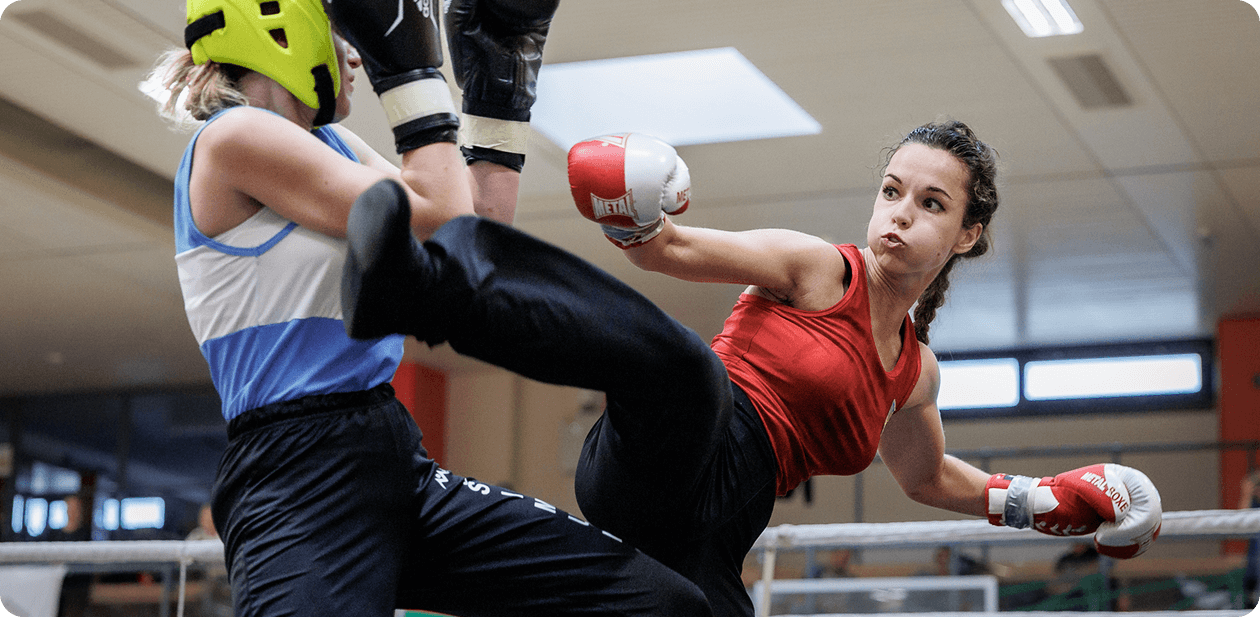 Анастасія на тренуванні