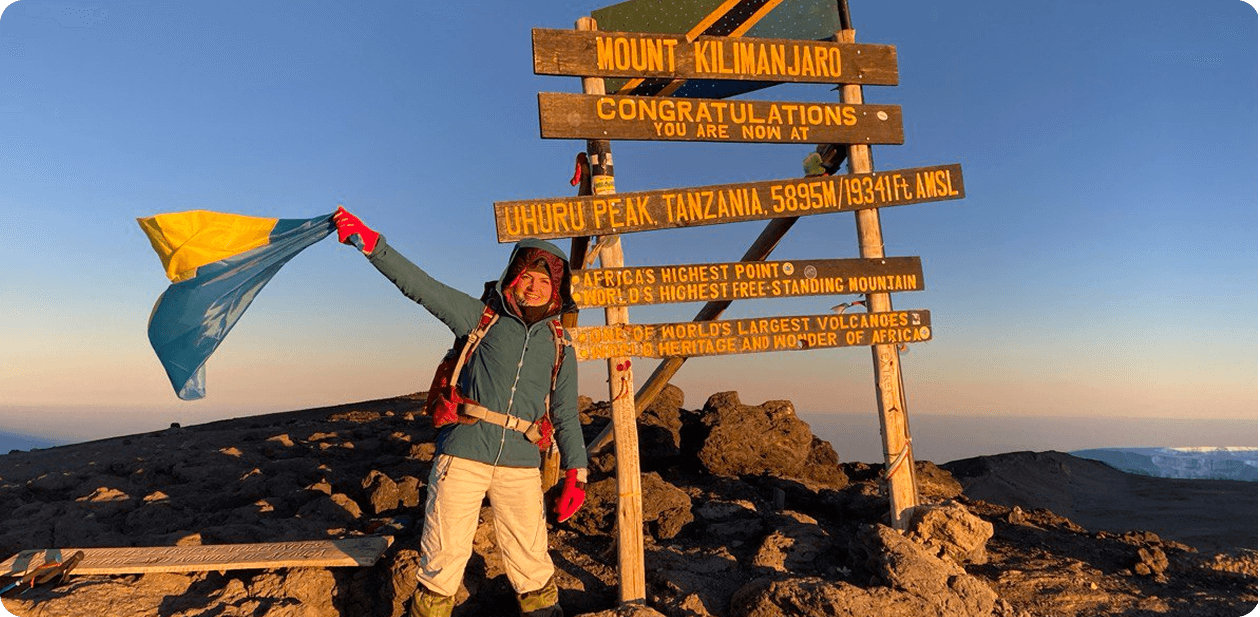 Наталія на вершині