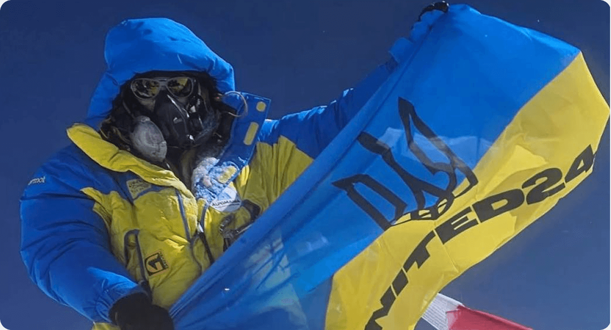 Валентин із флагом